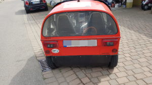 das Twike von hinten